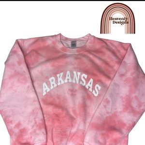 Custom Tie-Dye Sweatshirts! You are able to chose what colors and what design!